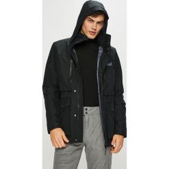 Jack Wolfskin - Kurtka Bridgeport Bay. Czarne płaszcze męskie Jack Wolfskin, s, bez wzorów, z poliesteru, z kapturem. W wyprzedaży za 629,90 zł.