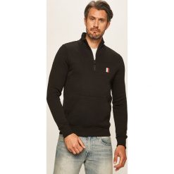 Tommy Hilfiger - Bluza. Czarne bluzy męskie TOMMY HILFIGER, s, bez wzorów, z bawełny, z kapturem, z krótkim rękawem, krótkie, bez kaptura. Za 579,90 zł.