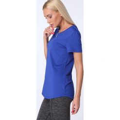 T-shirt luźny fason chabrowy MR16618. Niebieskie t-shirty damskie marki Fasardi, l. Za 39,00 zł.