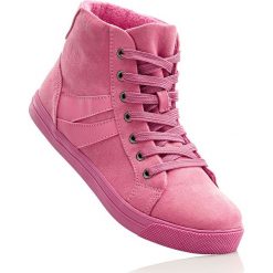 Wysokie sneakersy bonprix pastelowy różowy. Różowe buty sportowe damskie bonprix. Za 74,99 zł.