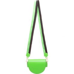 Skórzana torebka w kolorze zielonym - 18 x 14 x 5 cm. Zielone torebki klasyczne damskie Liebeskind, w paski, ze skóry. W wyprzedaży za 239,95 zł.