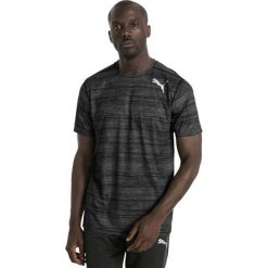 Puma Koszulka męska Essential Tech Graphic Tee szaro czarna r. L (515188 14). Czarne t-shirty męskie Puma, l. Za 105,77 zł.