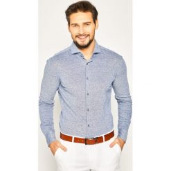 Koszula Boss Jason 50427971. Niebieskie koszule męskie Boss, m, bez wzorów, z bawełny, casualowe, bez kołnierzyka, bez rękawów. W wyprzedaży za 379,00 zł.