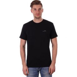 Czarny Gładki T-shirt Męski, Krótki Rękaw, Just Yuppi, 100% BAWEŁNA, Koszulka, z Logo TSJTYUP1339kolCZARNY. Czarne koszulki męskie Just Yuppi, m, bez wzorów, z bawełny, casualowe, bez kołnierzyka, krótkie. Za 39,90 zł.