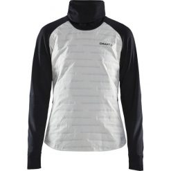 Craft kurtka damska Subz biało - czarna M. Czarne kurtki sportowe damskie Craft, m, bez wzorów, bez kaptura, do biegania. Za 469,00 zł.
