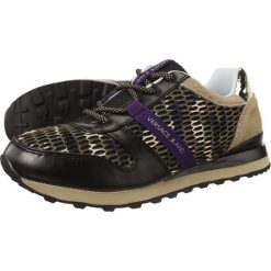 Półbuty Versace Jeans Sneaker Donna Dis D1 MDK. Czarne buty sportowe damskie Molly.pl, na lato, moro, z jeansu, eleganckie, bez obcasa, na płaskiej podeszwie, bez zapięcia. Za 749,00 zł.