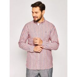 Koszula TOMMY HILFIGER MW0MW12765. Pomarańczowe koszule męskie TOMMY HILFIGER, m, bez wzorów, z bawełny, casualowe, bez kołnierzyka, bez rękawów. W wyprzedaży za 269,00 zł.