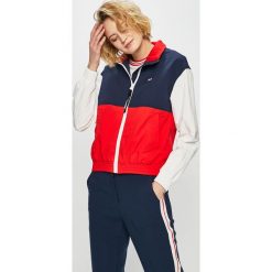 Tommy Jeans - Kurtka. Białe kurtki damskie Tommy Jeans, s, bez wzorów, z elastanu, krótkie. W wyprzedaży za 429,90 zł.