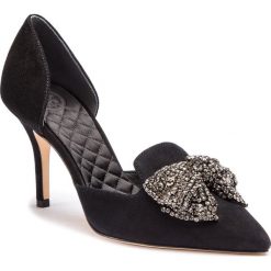 Szpilki TORY BURCH - Esme 85mm D'Orsay Pump 53027 Perfect Black/Black Diamond 004. Czarne półbuty damskie Tory Burch, z aplikacjami, ze skóry, eleganckie, bez obcasa, na obcasie, bez zapięcia. Za 1609,00 zł.
