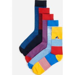 Skarpety 5 pack - Czerwony. Czerwone skarpetki męskie Reserved. Za 39,99 zł.