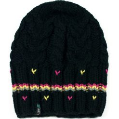 Czapka damska Stripes czarna. Czarne czapki zimowe damskie Art of Polo. Za 37,60 zł.