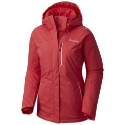 Columbia Lost Peak Jacket Red Camellia S. Czerwone kamizelki damskie marki Columbia, s, bez wzorów, bez kaptura, narciarskie, omni-heat (columbia). W wyprzedaży za 626,00 zł.