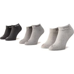 Zestaw 3 par niskich skarpet damskich PUMA - 887498 09. Szare skarpetki damskie Puma, bez wzorów, z elastanu. Za 29,99 zł.