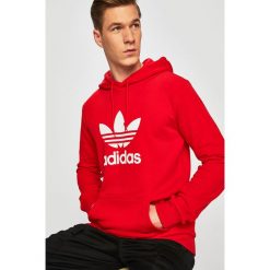 Adidas Originals - Bluza. Czerwone bluzy męskie adidas Originals, s, z nadrukiem, z elastanu, z kapturem, bez rękawów, z kapturem. Za 249,90 zł.