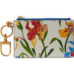 Portfele damskie: Tory Burch ROBINSON CARD CASE KEY Portfel painted iris