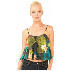Desigual Top Damski Madrid Xl Wielokolorowy. Pomarańczowe topy damskie marki Desigual, xl. W wyprzedaży za 99,00 zł.