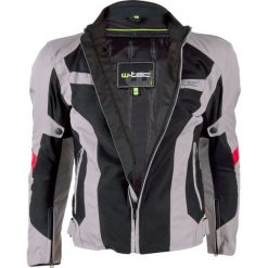 Kurtki męskie: W-TEC Męska kurtka motocyklowa Ventex szaro-czarna r. L (9769)