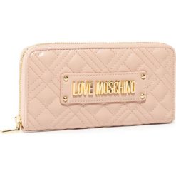 Duży Portfel Damski LOVE MOSCHINO - JC5600PP1ALA0600 Rosa. Różowe portfele damskie Love Moschino, bez wzorów, ze skóry ekologicznej. W wyprzedaży za 309,00 zł.