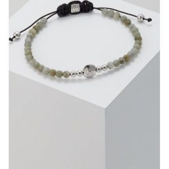 Bransoletki męskie: Northskull LOGO DISK MACRAME BRACELET Bransoletka light grey