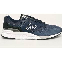 New Balance - Buty CM997HEM. Niebieskie sneakersy męskie New Balance, ze skóry, na sznurówki. Za 369,90 zł.