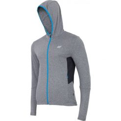 Bluzy męskie: Bluza treningowa męska BLMF001 - ciemny szary melanż