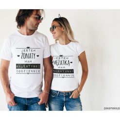 Koszulki dla par - Walentynki codziennie. Szare t-shirty damskie Pakamera, m, z napisami. Za 109,00 zł.