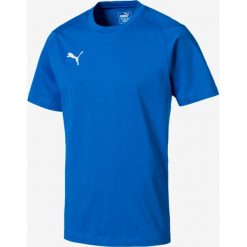 Puma Liga Casuals Koszulka Niebieski Wielokolorowy. Niebieskie podkoszulki męskie Puma, xl, bez wzorów, z bawełny, bez kołnierzyka, krótkie. Za 119,95 zł.