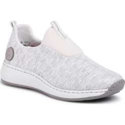 Sneakersy RIEKER - N5595-40 Grau Kombi. Szare półbuty damskie Rieker, z tworzywa sztucznego. W wyprzedaży za 189,00 zł.