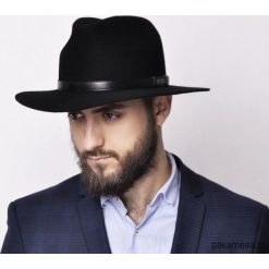 Kapelusz męski outoor WILSON. Szare kapelusze męskie marki Pakamera, z wełny, eleganckie. Za 185,00 zł.