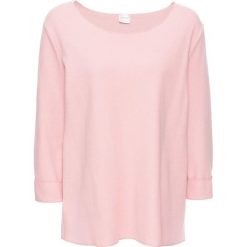 Swetry klasyczne damskie: Sweter bonprix stary róż