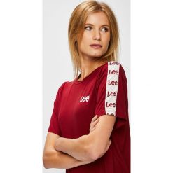 Lee - Top. Różowe topy sportowe damskie marki Lee, s, z elastanu, z okrągłym kołnierzem. Za 119,90 zł.