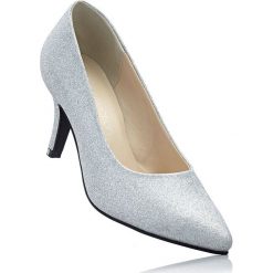 Czółenka bonprix srebrny. Szare buty ślubne damskie marki bonprix, na obcasie. Za 89,99 zł.