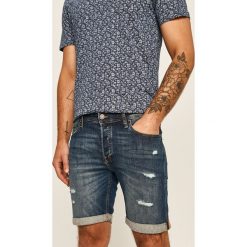 Jack & Jones - Szorty jeansowe. Niebieskie spodenki i szorty męskie Jack & Jones, s, bez wzorów, z elastanu, casualowe. Za 169,90 zł.