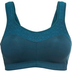 Biustonosz sportowy Level 2 bonprix niebieskozielony. Niebieskie biustonosze sportowe damskie bonprix, bez wzorów, na fitness i siłownię. Za 64,99 zł.