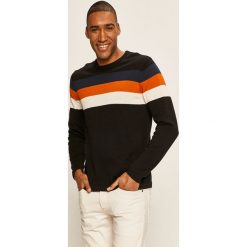 Premium by Jack&Jones - Sweter. Czarne swetry męskie Premium by Jack&Jones, xl, bez wzorów, z bawełny, z okrągłym kołnierzem, bez kaptura. W wyprzedaży za 89,90 zł.