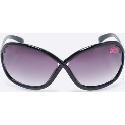 Superdry - Okulary. Czarne okulary przeciwsłoneczne damskie marki Superdry, owalne. W wyprzedaży za 99,90 zł.