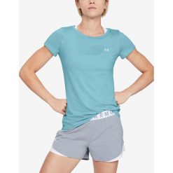 Under Armour HeatGear® Koszulka Niebieski. Niebieskie koszulki damskie Under Armour, xs, bez wzorów, z elastanu, bez kołnierzyka. Za 137,95 zł.