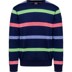 Sweter PAUL&SHARK. Niebieskie swetry męskie Paul and Shark, s, z aplikacjami, z wełny, bez kołnierzyka, bez kaptura. Za 1450,00 zł.