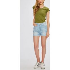 Lee - Szorty. Niebieskie szorty jeansowe damskie marki Lee, m, casualowe, z podwyższonym stanem. W wyprzedaży za 199,90 zł.