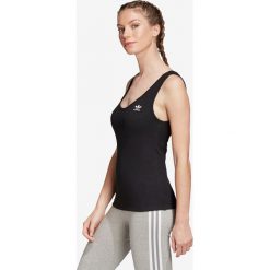 Adidas Originals Podkoszulek Czarny. Czarne podkoszulki damskie adidas Originals, bez wzorów, z elastanu, bez kołnierzyka. Za 85,95 zł.