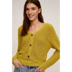 Mango - Kardigan Cultur. Swetry damskie Mango, s, bez wzorów, z bawełny, bez rękawów, bez kaptura. Za 119,90 zł.