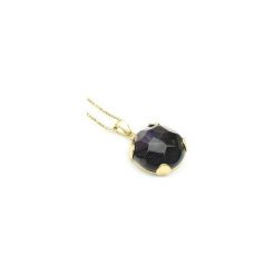 Colare Noc Kairu Fasetowany złoto. Niebieskie naszyjniki damskie Brazi druse jewelry, na co dzień, z kwarcem, srebrne. Za 200,00 zł.