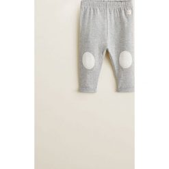 Mango Kids - Legginsy dziecięce Jan 80 cm. Szare spodnie dziewczęce Mango Kids, z bawełny. Za 35,90 zł.