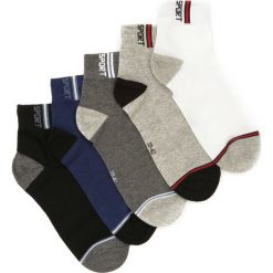 10-Pack Mix Kolorów-Skarpetki Spectacles. Czarne skarpetki męskie Born2be, z nadrukiem. Za 44,99 zł.