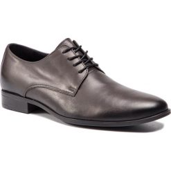 Półbuty SERGIO BARDI - SB-21-07-000102 166. Szare buty wizytowe męskie Sergio Bardi, bez wzorów, ze skóry, eleganckie, bez zapięcia. Za 279,00 zł.