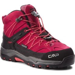 Trekkingi CMP - Kids Rigel Mid Trekking Shoes Wp 3Q12944 Granita/Corallo 72BM. Różowe śniegowce dziewczęce marki CMP, bez zapięcia. W wyprzedaży za 199,00 zł.