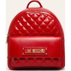 Love Moschino - Plecak. Czerwone plecaki damskie Love Moschino, bez wzorów, ze skóry ekologicznej, eleganckie. W wyprzedaży za 579,90 zł.