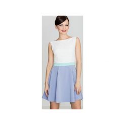 Sukienka K083 Fiolet. Fioletowe sukienki damskie Lenitif, na lato, xl, bez wzorów, bez kołnierzyka, bez rękawów. Za 129,00 zł.