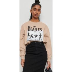 Bluza The Beatles - Beżowy. Brązowe bluzy damskie Reserved, s, bez wzorów, bez rękawów, bez kaptura. Za 99,99 zł.