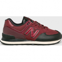 New Balance - Buty. Brązowe buty sportowe męskie New Balance, ze skóry, na sznurówki. W wyprzedaży za 239,90 zł.